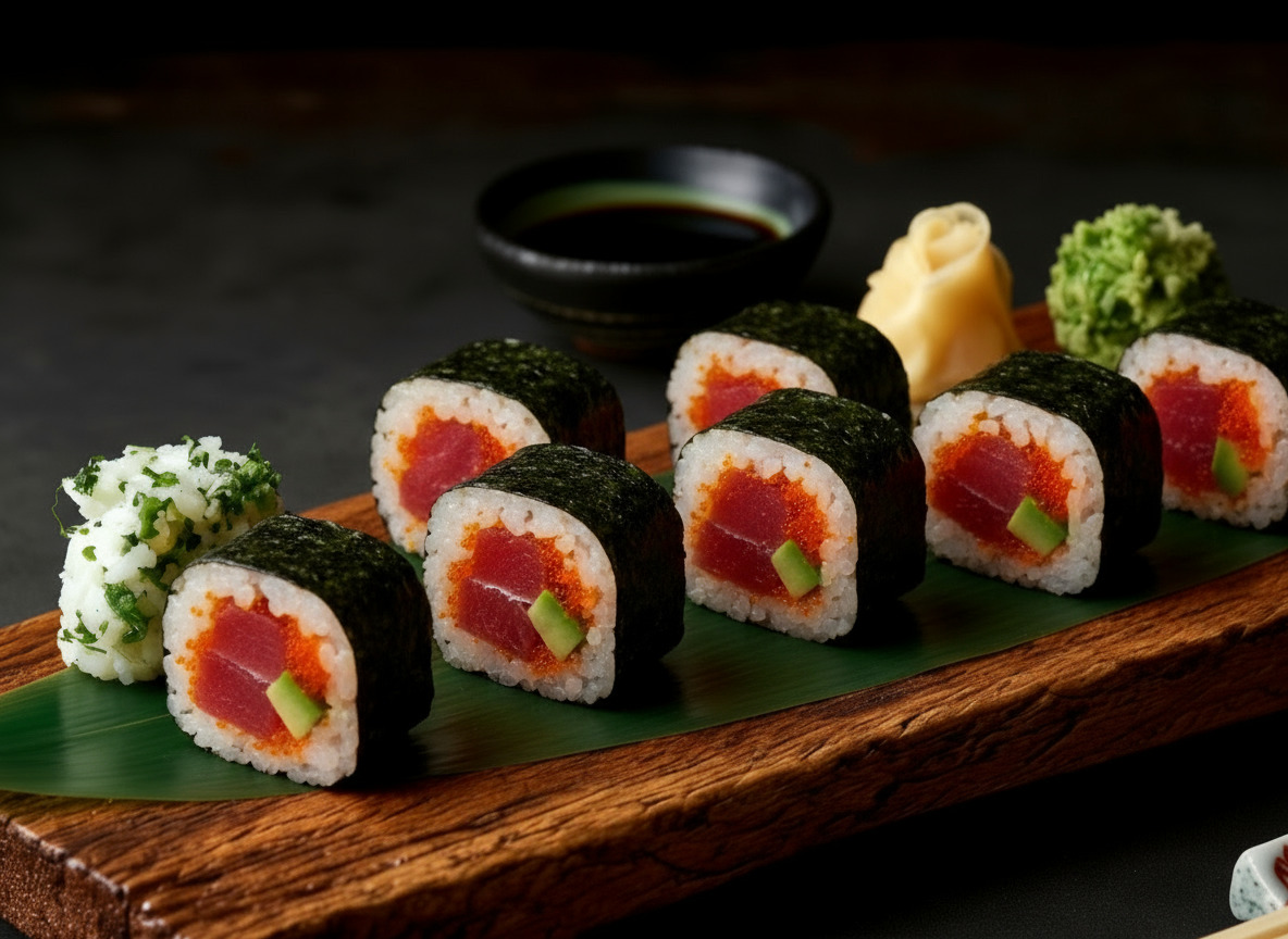 atun aguacate y hueva de lompe